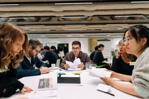 Attendees of Ralf Chille's session at the Design Matters Masterclass: Designer, Forge your Future Society.