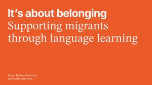 Slide from Ralf Chille's workshop session